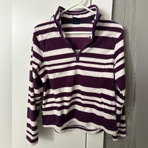 Lands End size small purple stripe pullover